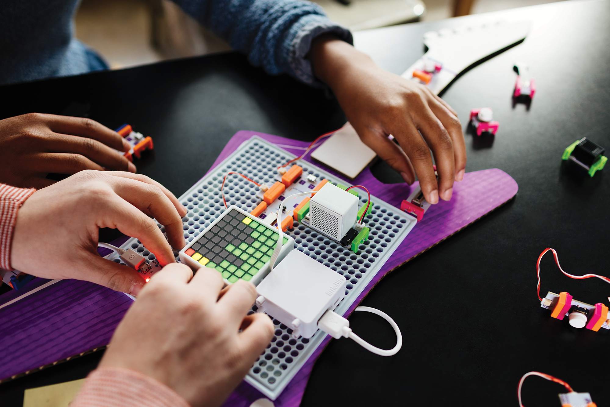 The kit includes step-by-step tutorials with prompts for kids to remix their games into whatever they want.